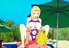 Tsunade and Naruto Uzumaki in Wild Hentai Creampie Scene