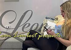 Wow, amazingly beautiful petite blonde with big tits! Wife in see-through leggings makes husband’s friend cum hands-free on yoga pants!