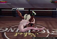 dela and bree in naked fight with rough fingering