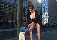 Perfect housewife cheats in porn game?