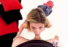 real teen 18+ with big tits gets her tight pussy fucked in doggystyle and missionary