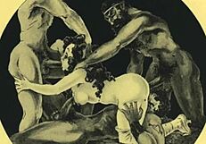 Vintage Erotiske Illustrasjoner Med Dristig Kunstnerisk Stil