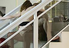 Black guy cumming on the nymphets natural breasts