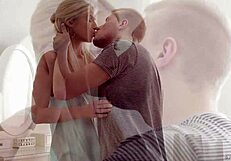 18 Virgin Sex - Jenya Pleasures Two Cocks in Wild MMF