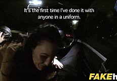 Fake cop, wanna see this cheeky lass get wild outdoors with me?