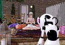 What's waiting in harem hotel 406? Curvy big tits fun