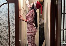 Stepmom, are you ready for a creampie fuck in the pantry while searching for Christmas decorations?