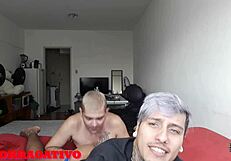 That little slut wanted my boyfriend Ander hard, but had to take Kxorro's dick in the orgy!