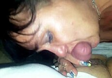 Wow, Klaudiaamergirl's Milf Blowjob Fills Mouth with Cum!