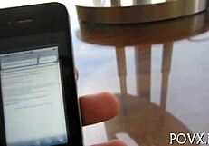 Irrumation leads to rough pov fucking this teen pussy