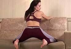 catwoman, i slip the dildo into my shaved pussy, moaning as i masturbate alone in the room