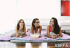 i watched nasty teen 18+ bitches share one amazing 10-pounder in rough group sex.