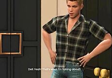 Natalie's naughty secret affair with boyfriend in 3D hentai preview