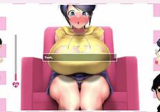 Wow, sramežljiva deklica vidi velik kurac prvič v anime hentai kompilaciji!