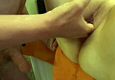 Housewife Squirts During Intense Kitchen Anal Fucking