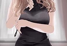 Anime Girl Rides Cock Cowgirl