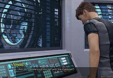 stranded in space 95, just holding hands with curvy asian milf