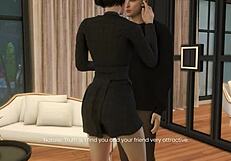 Natalie's naughty secret affair with boyfriend in 3D hentai preview