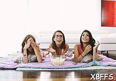 i watched nasty teen 18+ bitches share one amazing 10-pounder in rough group sex.