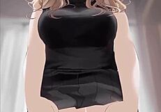 Anime Girl Rides Cock Cowgirl