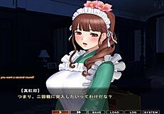 maid-san explores boin game with hozuki in scene 4 english version