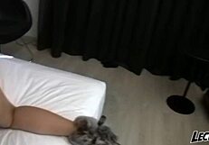 The brunette amateur delivers a POV blowjob in their gay reunion