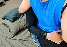 Asian gym girl gets rough fucked by step brother-in-law