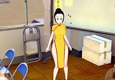 hot milf rewards me with her milk for being a good student in dragon ball