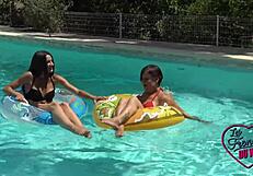 Marie and candie, two naughty young women, crave group sex with toys and milfs