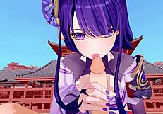 Genshin Impact: Raiden Shogun's 3D Hentai POV Sex with Real Voice Uncensored