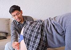 Stepdad guides stepdaughter in taboo missionary lesson