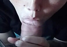 Woman With Big Tits Gives Excellent Blowjob To Her Partner.