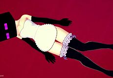 Novia ready to screw in Enderman mask at love hotel uncensored! What a wild ride!