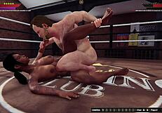 Ethan vs Dela III: Naked Fighter 3D Wrestles in Anal Interracial Showdown!