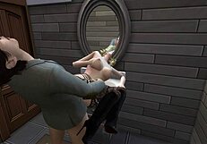 Anime Friends Share Coffee and Steamy Bathroom Fucking