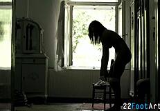 Fetish Babe Gets Pounded With Feet And Hands Outdoors