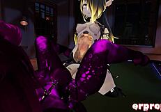 VRChat Daemon, Robot, and Dragon Engage in Hot 3-Way Sex