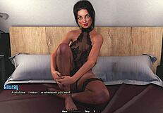 3D animated porn featuring big tits and blowbang action