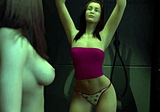 3D animated busty lesbian teens in hot dance routine and more