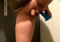 Teen boy explores ass with toys and dildo