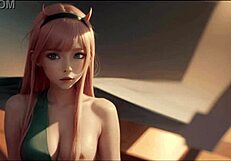 Zero Two says, 'I'm the AI-generated anime girl you need for your fantasies.'