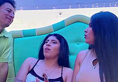 Intense Homemade Threesome with Beautiful Women