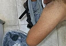 Solo boy's Brazilian joyride with a sex toy