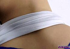 i'm teasing my neighbor and this sexy blonde in a naked family competition