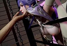 Feeling Wild With 3D Cosplay Asian Model in Cute Outfit for First-Time BDSM Interracial Sex!