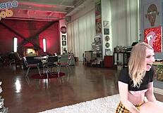 kallie taylor's quick handjob makes men cum fast