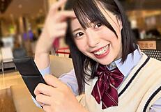 japanese babe in uniform gets intense creampie and cowgirl orgasm