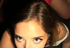 Pretty woman gets close up and personal with a cock in her ass in a homemade video