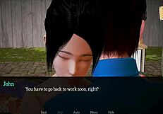Amateur family's erotic experience in 3D