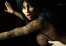 Dreams of Desire - Alex Drilling Tracy's Pussy and Ass Holes in 3D Cartoon Doggy Action